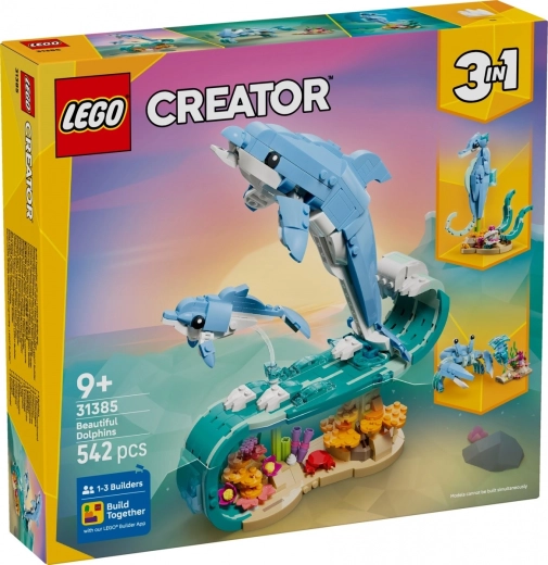 LEGO Creator 3 en 1 Animales marinos: magnífico delfín