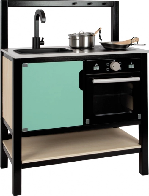 Cocina infantil de madera de estilo industrial SMALL FOOT