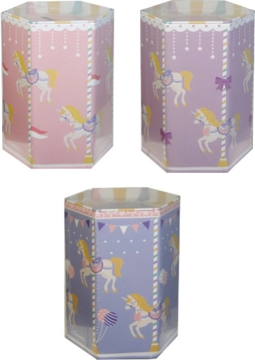 Hucha con motivo de unicornios