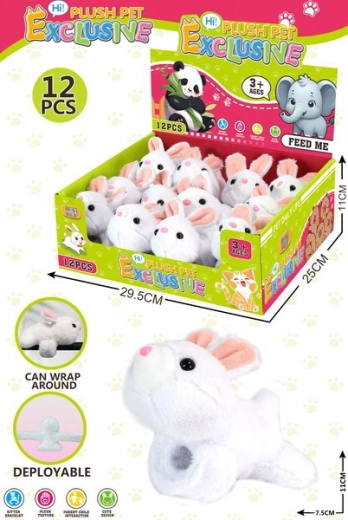 Pulsera de peluche con conejito 11 × 7,5 cm