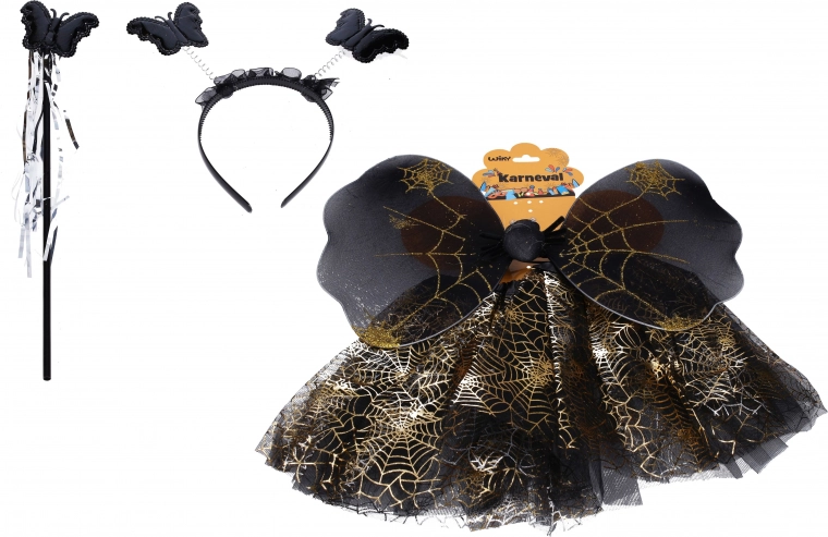 Set de carnaval mariposa – negro
