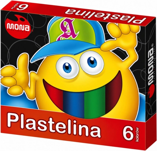Plastilina escolar MONA 6 colores
