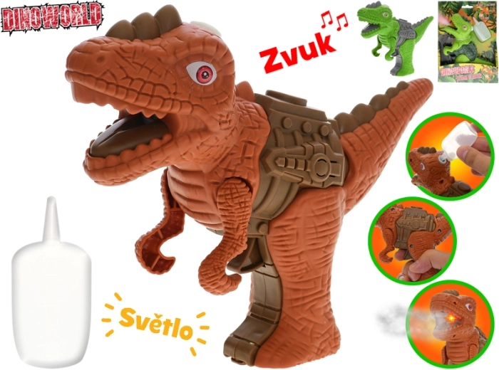 Dinosaurio interactivo con vapor Dinoworld 17 cm