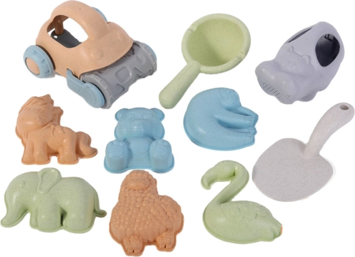 Juego creativo con moldes y herramientas