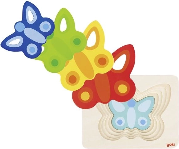 Goki encaje multicapa mariposa