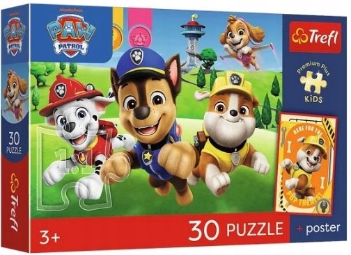 Puzzle Premium Plus Kids psiaki w drodze – 30 piezas