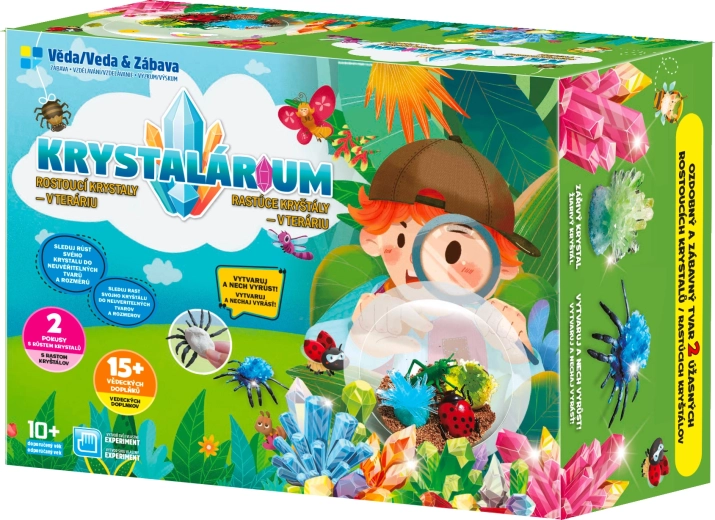 Cristales en crecimiento en terrario – kit educativo para niños