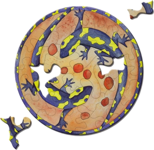 Puzzle redondo CURIOSI Picoli – tritón, 33 piezas