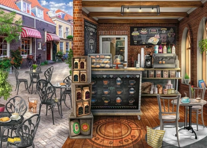 Puzzle 2D de 1000 piezas – cafetería encantadora Ravensburger