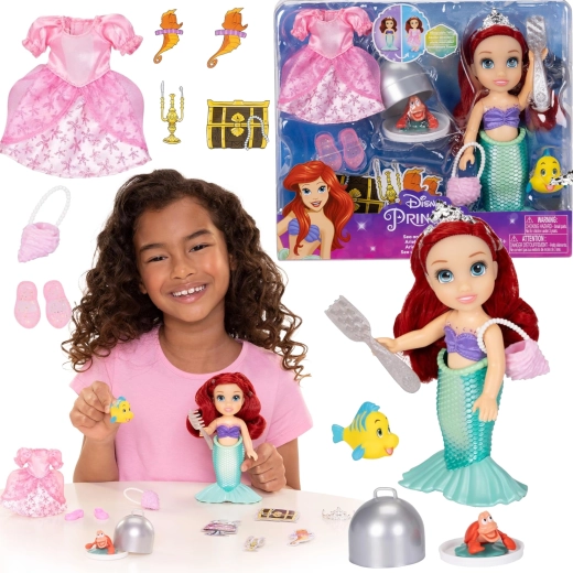 Mini muñeca DISNEY La Sirenita Ariel 16 cm con accesorios