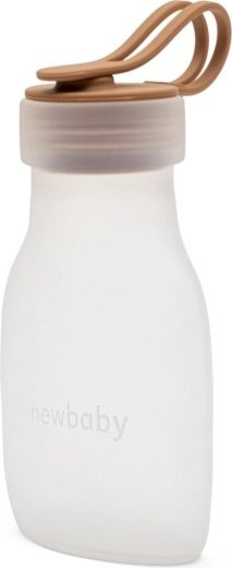 Depósito de silicona para leche materna NEW BABY, marrón 240 ml