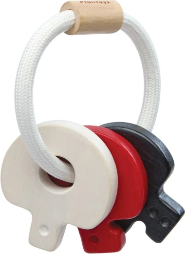 PlanToys sonajero de alto contraste con llaves