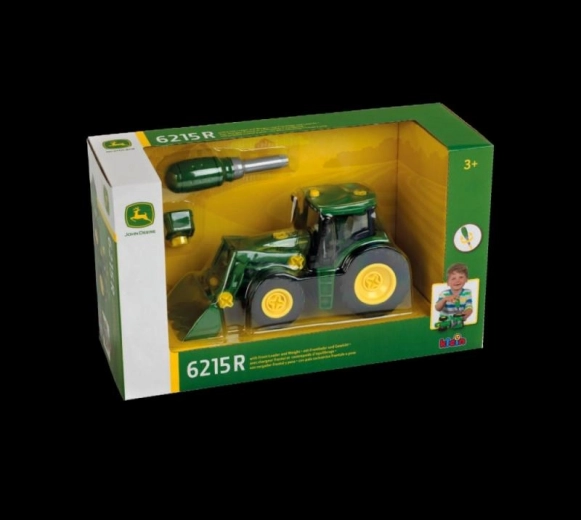 Tractor John Deere con cargador frontal CONSTRUCTION Line 1:24 kit de construcción
