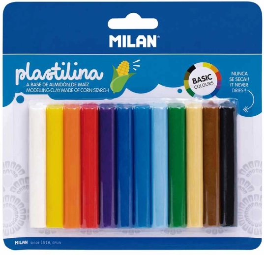 Plastilina basic – set de 12 colores