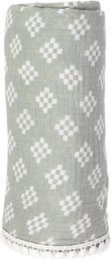 Manta de muselina Lodger swaddler tribe silt green - 1 pieza