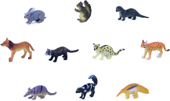 Animales del bosque mini zoo – set de 10 figuritas en bolsa
