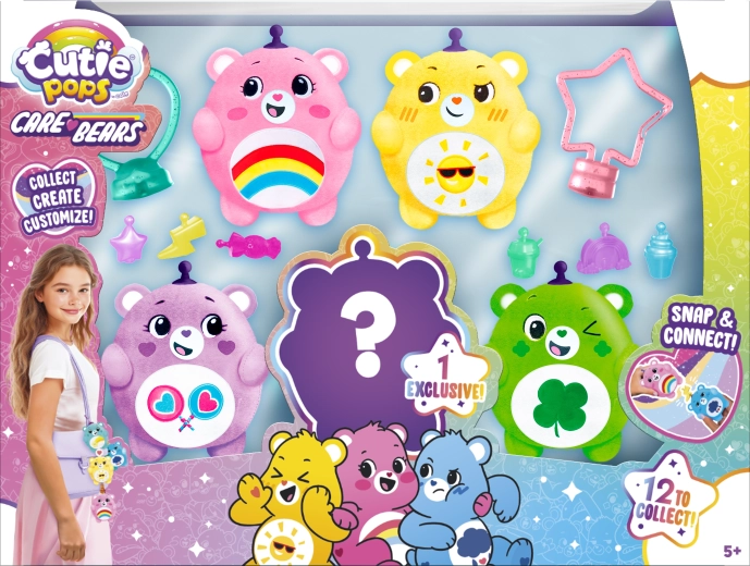 Cutie Pops – colgante para mochila Care Bears set deluxe con sorpresa (5 uds.)