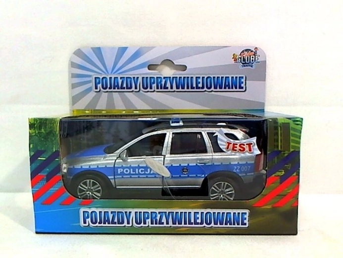 Coche de policía Volvo con luz y sonido 14 cm