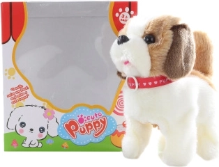 Perrito de peluche que camina y ladra a pilas