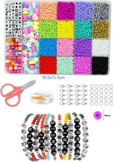 Set creativo para hacer pulseras 4000 uds