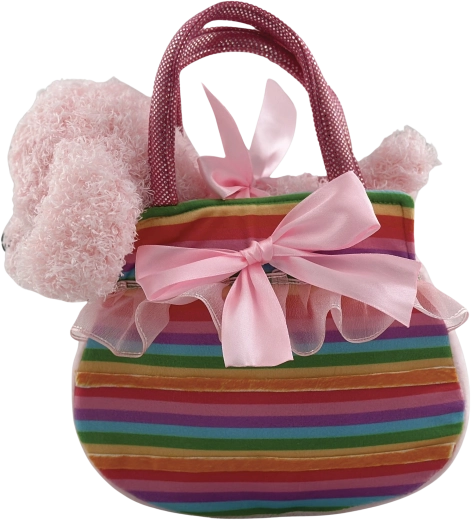 Bolso de peluche con perrito Caramelka