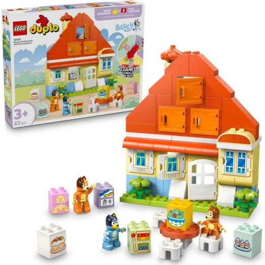 LEGO® DUPLO® 10459 Casa de Bluey y juego de memoria