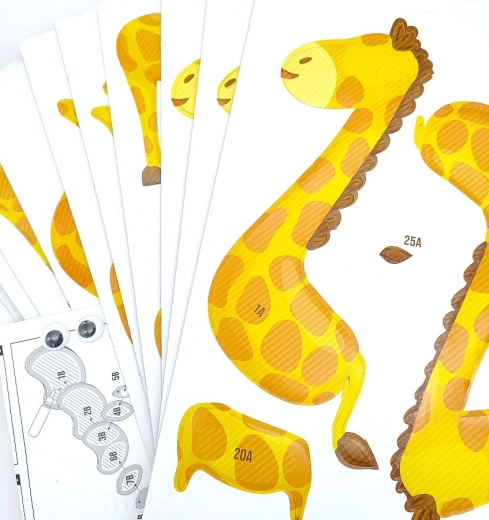 Piezas numeradas para un pegado sin preocupaciones