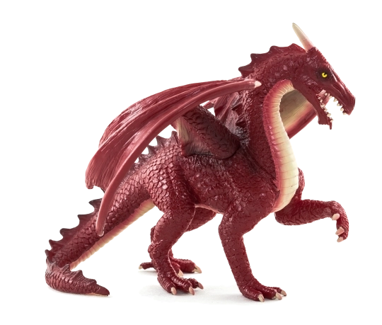 Mojo dragón rojo figura Deluxe