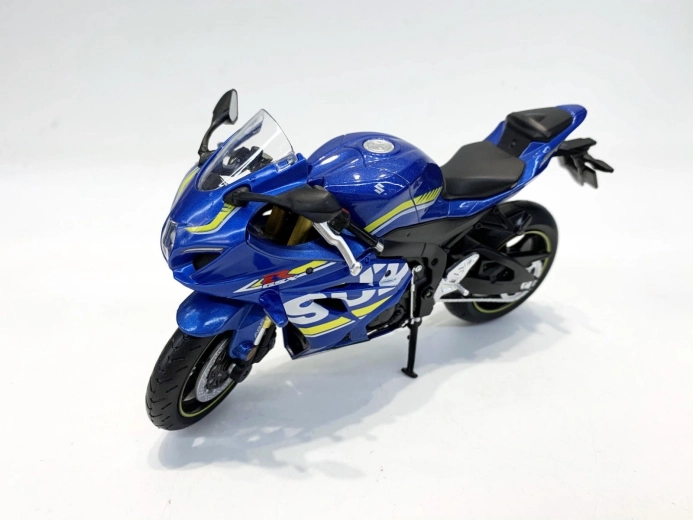 Modelo de motocicleta MSZ Suzuki GSX-R1000 1:12 azul - 1 pieza