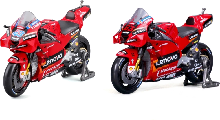 Maisto modelo metálico de motocicleta Ducati Lenovo Team 2022 1:18