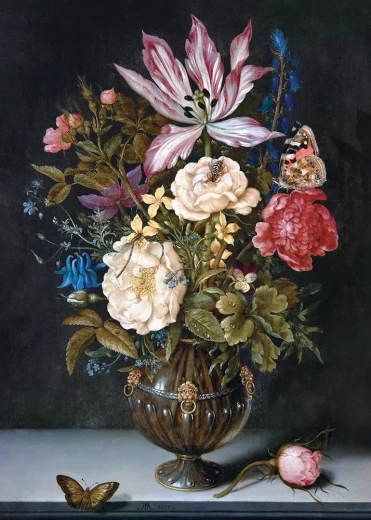 Puzzle Art: Naturaleza muerta con flores 1000 piezas