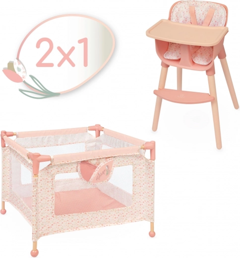 DeCuevas set de muebles para muñecas 2 en 1 Tulipe