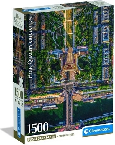 Puzzle Clementoni Flying Over Paris 1500 piezas