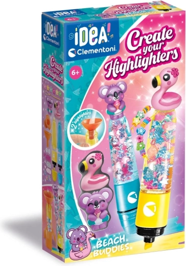 Clementoni IDEA set creativo para fabricar rotuladores fluorescentes FRIENDS
