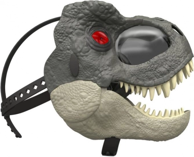Máscara deluxe de T-Rex con efectos LED