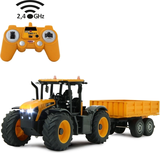 Tractor RC JAMARA JCB Fastrac con remolque basculante