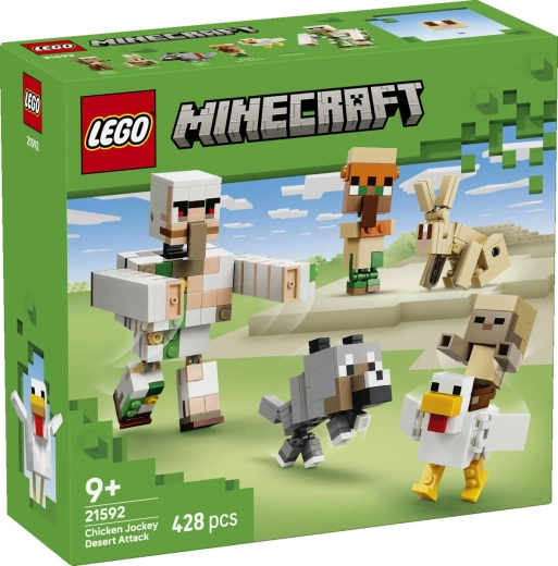 LEGO Minecraft Ataque del jinete de pollo en el desierto