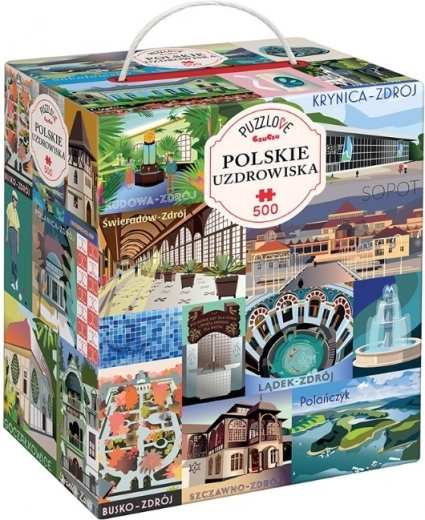 Puzzle Puzzlove Ciudades balnearias polacas 500 piezas