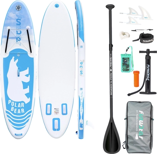 FunWater paddleboard hinchable POLAR BEAR 10'6 set