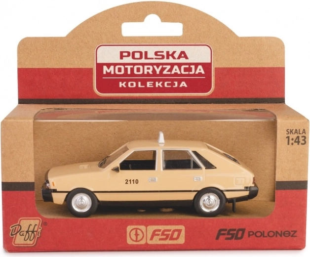 Modelo de coche FSO Polonez taxi 1:43 beige