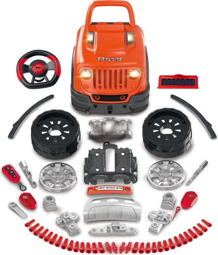 Kit de construcción con 61 piezas para atornillar
