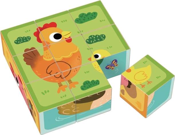 Cubos de madera granja 2Kids Toys