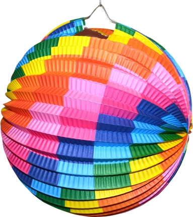 Farolillo de papel en forma de bola 25 cm