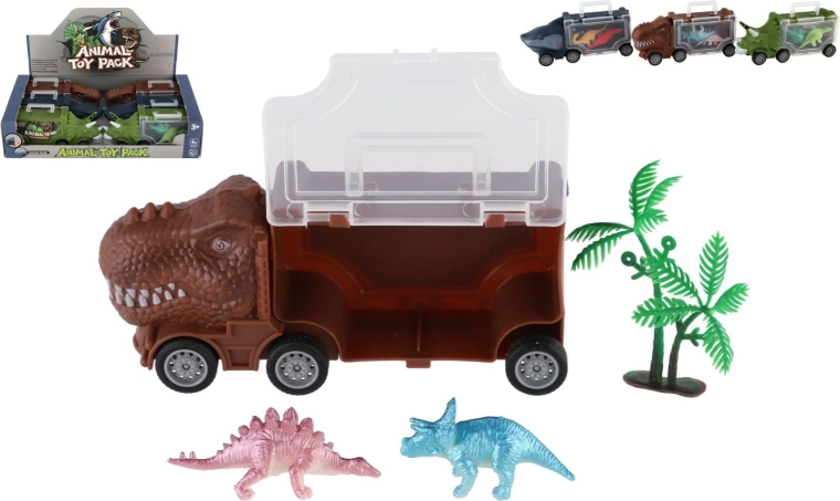 Camión dinosaurio con accesorios 16 × 7 cm