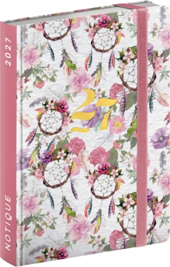 Agenda semanal Notique de bolsillo para el bolso atrapasueños 2027 (9,8 × 14,5 cm)