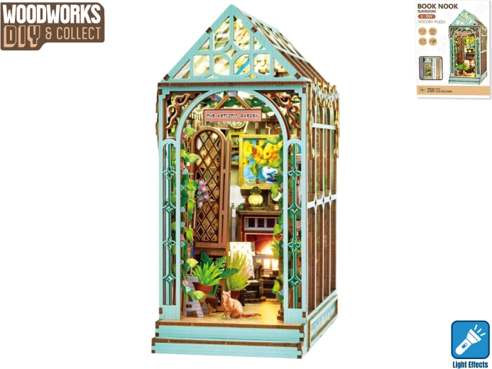 Kit de construcción de madera jardín de invierno con luz Woodworks