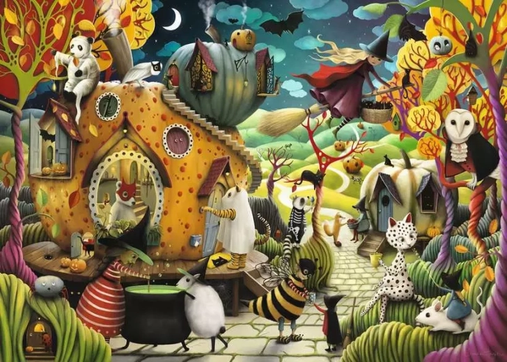 Puzzle Ravensburger Halloween Feliz 1000 piezas
