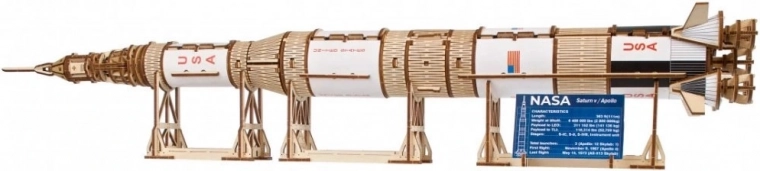 Ugears modelo de madera del cohete NASA Saturn V 1:170