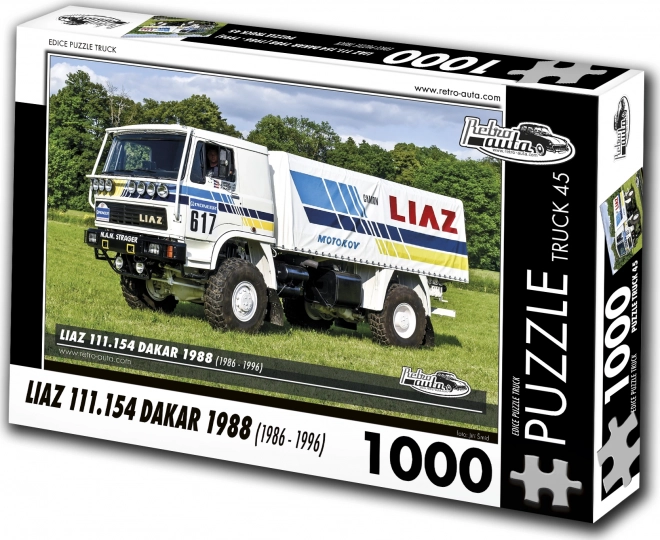 Retroautos puzzle camión Liaz Dakar