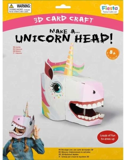 Set creativo DIY máscara 3D de unicornio